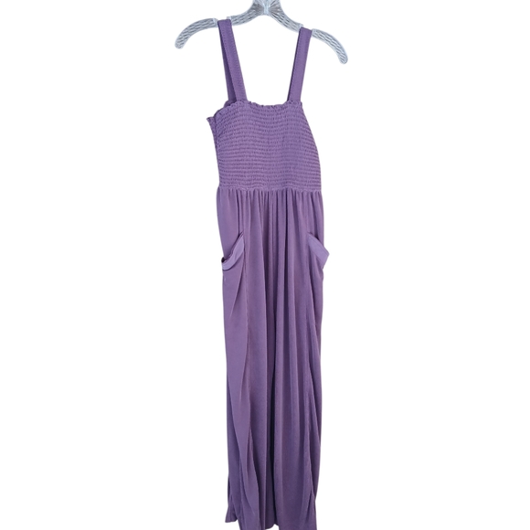 saturday sunday Pants - Saturday Sunday Anthropology Purple Wide Legged Jumpsuit Small